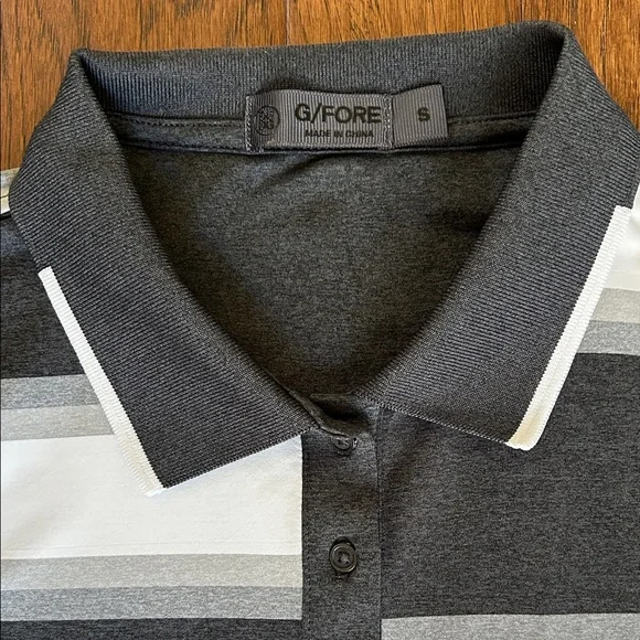 G/FORE Women’s Offset Gradient Stripe Tech Polo NWOT Size Small - Picture 7 of 14